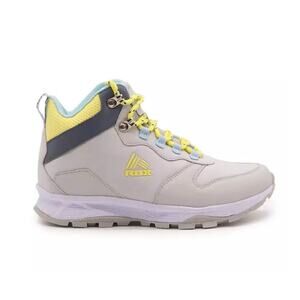 RBX Live Life Active Gray Yellow Athletic Hiking Boots Sneakers Womens 6-6.5
